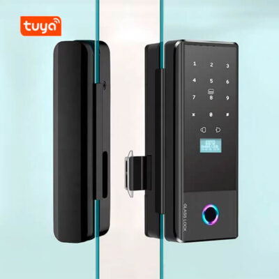 Protección y elegancia con el cerrojo B1 para puertas blindex exteriores con control remoto incluido